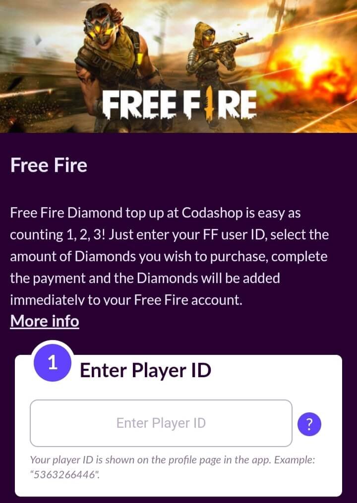 Free Fire Diamond Top up