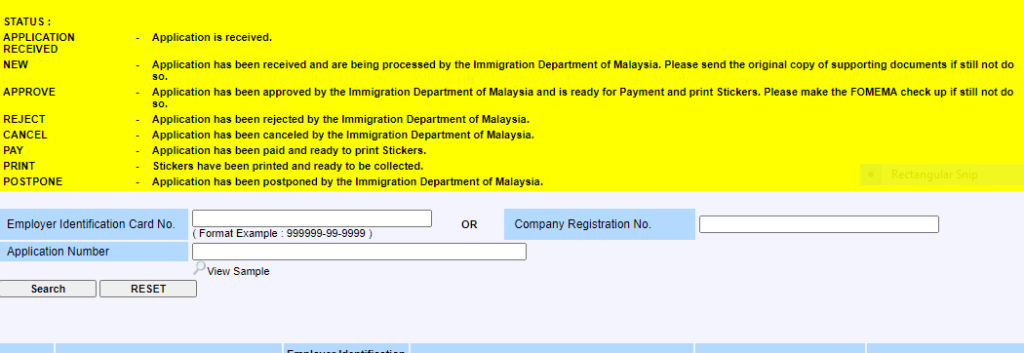 Malaysia visa Check