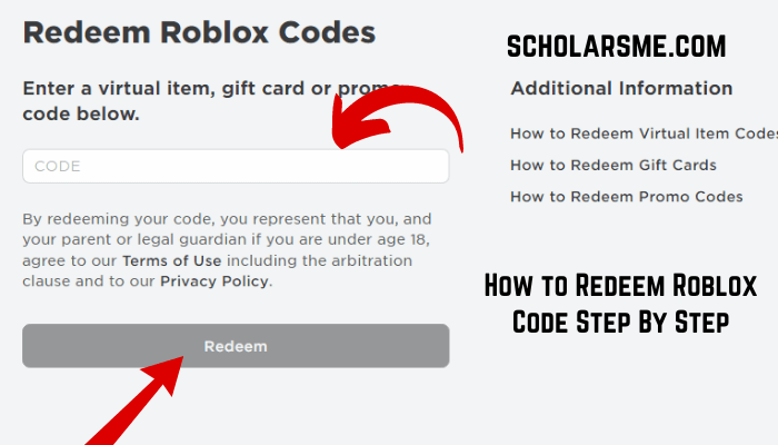 How to Redeem Roblox Code