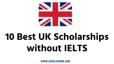 10 UK Scholarships without IELTS