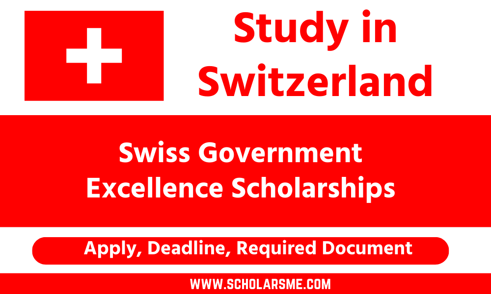 Swiss Government Excellence Scholarships