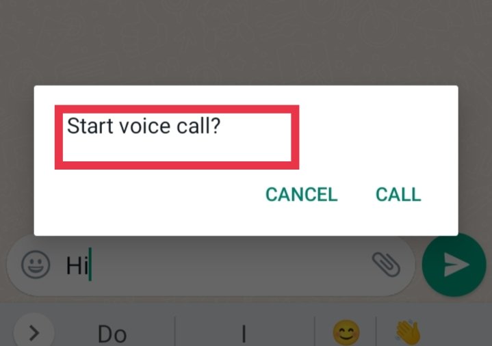 Whatsapp voice call