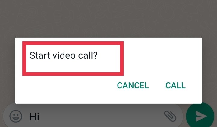 Whatsapp video call