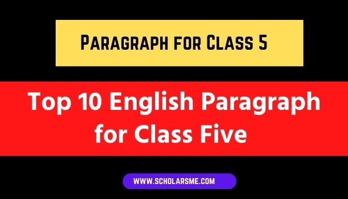 You are currently viewing Top 10 Paragraph for Class 5, English Paragraph for Class five