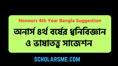 Honours 4th year Bangla suggestion