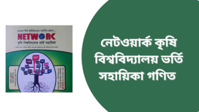 নেটওয়ার্ক কৃষি বিশ্ববিদ্যালয় ভর্তি সহায়িকা গণিত ১ম পত্র