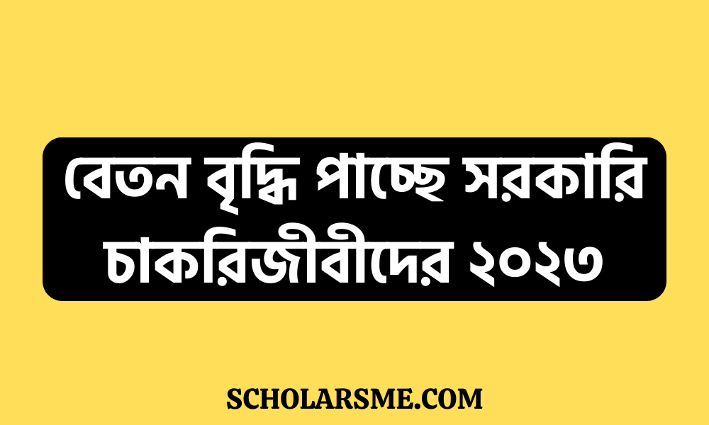 বেতন বৃদ্ধি পাচ্ছে সরকারি চাকরিজীবীদের ২০২৩