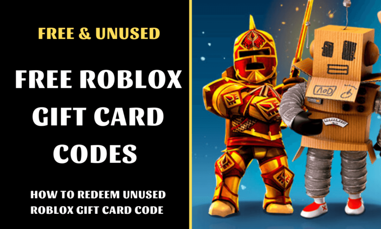 Free Roblox Gift Card Codes