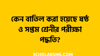কেন বাতিল করা হয়েছে ষষ্ঠ ও সপ্তম শ্রেনীর পরীক্ষা পদ্ধতি?