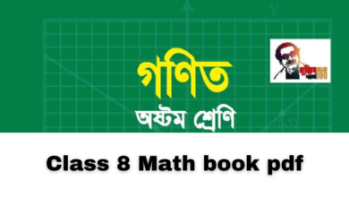 Class 8 Math book pdf Download 2023 | ৮ম শ্রেণীর গণিত বই পিডিএফ ডাউনলোড