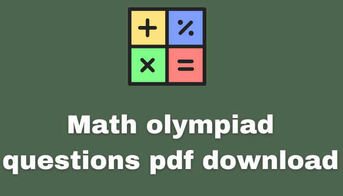 Math olympiad questions pdf download | বাংলাদেশ জাতীয় গণিত অলিম্পিয়াড প্রতিযোগিতা