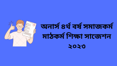 অনার্স ৪র্থ বর্ষ সমাজকর্ম মাঠকর্ম শিক্ষা সাজেশন ২০২৩ | Social work Field Work Education suggestion 2023
