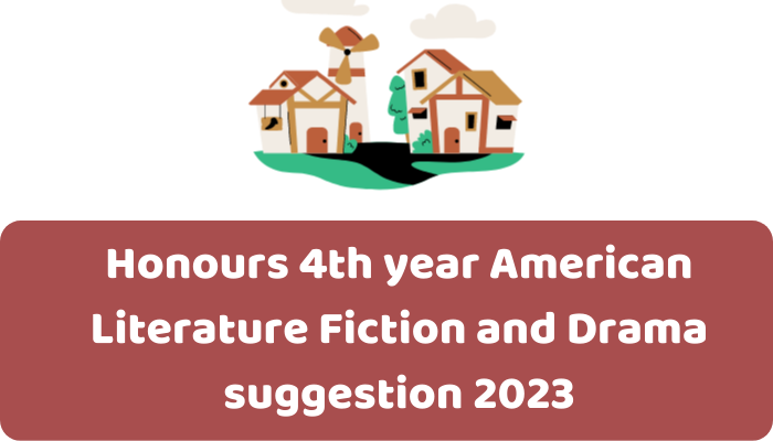 Honours 4th year American Literature Fiction and Drama suggestion 2023