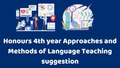 Honours 4th year Approaches and Methods of Language Teaching suggestion 2023