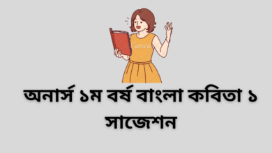 অনার্স ১ম বর্ষ বাংলা কবিতা ১ সাজেশন | Bengali Poetry 1 suggestion