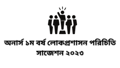 অনার্স ১ম বর্ষ লোকপ্রশাসন পরিচিতি সাজেশন ২০২৩ | Introduce to Public Administration suggestion