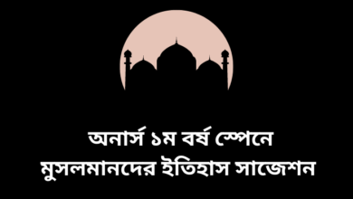 অনার্স ১ম বর্ষ স্পেনে মুসলমানদের ইতিহাস সাজেশন | History of the Muslim in Spain suggestion