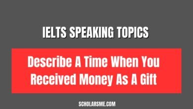 Describe A Time When You Received Money As A Gift