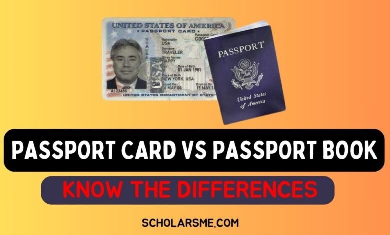 Passport Card vs Passport Book