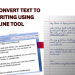 HOW TO CONVERT TEXT TO HANDWRITING USING ONLINE TOOL